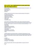 CTRI LATEST 2026 COMPREHENSIVE EXAM QUESTIONS AND SOLUTIONS RATED