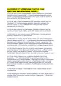 CALIFORNIA RPF LATEST 2026 PRACTICE EXAM QUESTIONS AND SOLUTIONS RATED