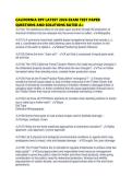 CALIFORNIA RPF LATEST 2026 EXAM TEST PAPER QUESTIONS AND SOLUTIONS RATED