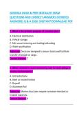  Georgia Dock & Pier Installer Exam Questions and Correct Answers