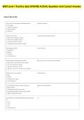WSET Level 1 Practice Quiz UPDATED ACTUAL Questions And Correct Answers 