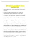 HEED 300 Exam Questions with Verified Answers  &lpar;Guaranteed Success&rpar;
