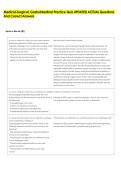 Medical-Surgical&colon; Gastrointestinal Practice Quiz UPDATED ACTUAL Questions  And Correct Answers 