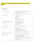 BIOL 375 Exam 1 Study Guide UPDATED ACTUAL Questions And Correct  Answers