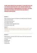 ACVREP O&M &lpar;ORIENTATION AND MOBILITY&rpar; EXAM PREP 2026&ndash;2027 &vert; 215 PRACTICE QUESTIONS WITH 100&percnt; VERIFIED ANSWERS AND DETAILED RATIONALES&comma; COMPREHENSIVE STUDY GUIDE&comma; TEST BANK&comma; AND REVIEW MATERIALS FOR ORIENTATION AND MOBILITY SPECIALIST CERTIFICATION