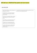 INTB 200 Exam 1 UPDATED ACTUAL Questions And Correct Answers 