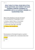 Adult Health II Final Exam 2025 &mdash; 130 Verified Questions & Correct Detailed Answers&comma; Graded A&plus; for Guaranteed Pass