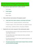 BIO 201 Human Anatomy and Physiology Exam 1  Questions & Answers 2026 &vert; Latest Review Guide