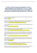 ATI RN Concept-Based Assessment Level 1 Proctored Exam&colon; Test Bank with Questions&comma; Answers and Rationales &lpar;Latest Update 2026&ndash;2027&rpar;