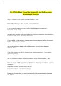 Heed 300 - Final Exam Questions with Verified Answers  &lpar;Guaranteed Success&rpar; 
