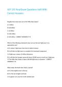AST 101 Final Exam Questions Uoft With Correct Answers 