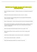HEED300- Quiz 5 Flexibility -Questions with Verified Answers  &lpar;Guaranteed Success&rpar; 