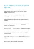 AST 101 EXAM 1 QUESTIONS WITH COMPLETE SOLUTIONS&period;