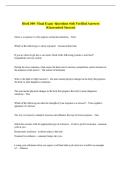 Heed 300 - Final Exam -Questions with Verified Answers  &lpar;Guaranteed Success&rpar;