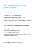 NFPA 1002 EXAM QUESTIONS WITH CORRECT ANSWERS 