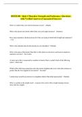 HEED300 - Quiz 4 Muscular Strength and Endurance -Questions  with Verified Answers &lpar;Guaranteed Success&rpar;