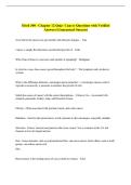 Heed 300 - Chapter 12 Quiz- Cancer Questions with Verified  Answers &lpar;Guaranteed Success&rpar;