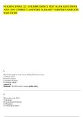 NURSING RNSG 2221 JURISPRUDENCE TEST BANK QUESTIONS AND 100&percnt; CORRECT ANSWERS ALREADY VERIFIED COMPLETE S 