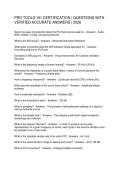 PRO TOOLS 101 CERTIFICATION QUESTIONS WITH VERIFIED ACCURATE ANSWERS 2026