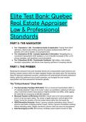 2026&sol;2027 Elite Quebec Real Estate Appraiser Law & Ethics Test Bank &lpar;OEAQ&comma; CCQ&comma; LFM&comma; 2023 Expropriation Updates&rpar;