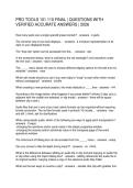 PRO TOOLS 101 110 FINAL QUESTIONS WITH VERIFIED ACCURATE ANSWERS 2026