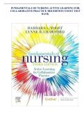 Test Bank &ndash; Fundamentals of Nursing&colon; Active Learning for Collaborative Practice &lpar;3rd Edition&rpar; by Yoost&colon; Questions&comma; Answers and Rationales Study Guide