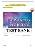 Test Bank &ndash; Hamric & Hanson&rsquo;s Advanced Practice Nursing &lpar;6th Edition&rpar; by Tracy & O&rsquo;Grady&colon; Questions&comma; Answers and Rationales Study Guide