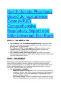 2026&sol;2027 North Dakota MPJE Elite Test Bank & Pharmacy Law Study Guide &lpar;Includes New SB 2402 Rules&rpar;