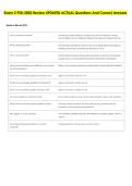 Exam 2 PSB-3002 Review UPDATED ACTUAL Questions And Correct Answers 