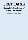 Test Bank &mdash; Rosdahl&rsquo;s Textbook of Basic Nursing &vert; 12th Edition &vert; Complete All Chapters &vert; Verified Questions & Answers