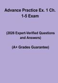 Advanced Practice Exam 1 &lpar;Ch&period; 1&ndash;5&rpar; Study Guide & Notes PDF
