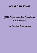 ACSM-CEP Exam Study Guide & Clinical Exercise Prep PDF