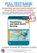 Test Bank for Foundations and Adult Health Nursing &ndash; 9th Edition &lpar;Kim Cooper & Kelly Gosnell&rpar; &vert; Fundamentals & Adult Health Nursing Exam Prep 2026&sol;2027