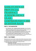 Saskatchewan Pharmacy Jurisprudence Exam &lpar;SBE&rpar; 2026&sol;2027 &ndash; Comprehensive 88 Question Bank & Answer Key &lpar;SCPP & PPDA Optimized&rpar;