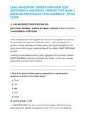 LEAD ABATEMENT SUPERVISOR EXAM 2026 QUESTIONS & ANSWERS &vert; VERIFIED TEST BANK &vert; DETAILED RATIONALES &vert; EPA-ALIGNED A&plus; STUDY GUIDE