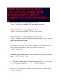 NCCER Electrical Level 1 Mod 4 Electrical Theory ACTUAL EXAM QUESTIONS WITH CORRECT ANSWERS 100&percnt; VERIFIED GRADED A&plus;