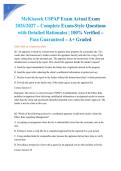 McKissock USPAP Exam Actual Exam 2026&sol;2027 &ndash; Complete Exam-Style Questions with Detailed Rationales &vert; 100&percnt; Verified &ndash; Pass Guaranteed &ndash; A&plus; Graded