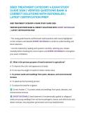SEED TREATMENT CATEGORY 4 EXAM STUDY GUIDE 2026 &vert; VERIFIED QUESTIONS BANK & CORRECT SOLUTIONS WITH RATIONALES &vert; LATEST CERTIFICATION PREP