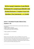 DaVita Annual Competency Exam Dialysis Technician PCT Actual Exam 2026&sol;2027 with Detailed Rationales &vert; Complete Exam-Style Questions &vert; Pass Guaranteed &ndash; A&plus; Graded