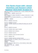 Fire Tactics Exam with Actual Questions and Answers Latest Updated 2025-2026 &lpar;Graded A&rpar;