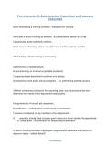 Fire Instructor 2- Exam practice 3 questions and answers 2025-2026