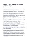 CMN 572 UNIT 3 EXAM QUESTIONS AND ANSWERS