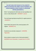 MLS ASCP EXAM LATEST 2026-2027 ACTUAL EXAM WITH  COMPLETE QUESTIONS AND CORRECT DETAILED ANSWERS &lpar;100&percnt;  VERIFIED ANSWERS&rpar; &vert;ALREADY GRADED A&plus;&vert; &vert;&vert;PROFESSOR  VERIFIED&vert;&vert; &vert;&vert;BRANDNEW&excl;&excl;&excl;&vert;&vert; 