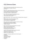 CCC Entrance Exam 2026&sol;2027  Questions and Verified Solutions  