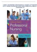 Test Bank &ndash; Leddy & Pepper&rsquo;s Professional Nursing &lpar;10th Edition&rpar; by Lucy J&period; Hood&colon; Complete Chapters 1&ndash;22 Questions&comma; Answers and Rationales Study Guide