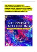 TEST BANK FOR INTERMEDIATE ACCOUNTING 3RD EDITION ELIZABETH A&period; GORDON JANA S&period; RAEDY AND ALEXANDER J&period; SANNELLA WITH CORRECT QUESTIONS AND ANSWERS VERIFIED AND GRADED A&plus;