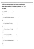 TEXAS JOURNEYMAN PLUMBER EXAM &ndash; QUESTIONS AND ANSWERS &vert; VERIFIED  AND WELL DETAILED ANSWERS &vert; PLUS RATIONALES &vert; GUARANTEED PASS &vert; LATEST  EXAM UPDATE