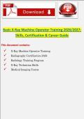 Basic X-Ray Machine Operator &lpar;BXMO&rpar; Bundle 2026&ndash;2027 &vert; Complete Study Guide&comma; Exam Prep&comma; Practice Questions & Certification Notes
