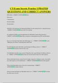 CT-Exam Secrets Practice UPDATED  QUESTIONS AND CORRECT ANSWERS