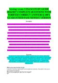 Serology Exam 3 Study Guide 2026 &vert; Key Concepts & Review Description&colon; Focused study material for Serology Exam 3 preparation&period; Keywords&colon; serology exam 3&comma; study guide&comma; medical exam prep&comma; lab science